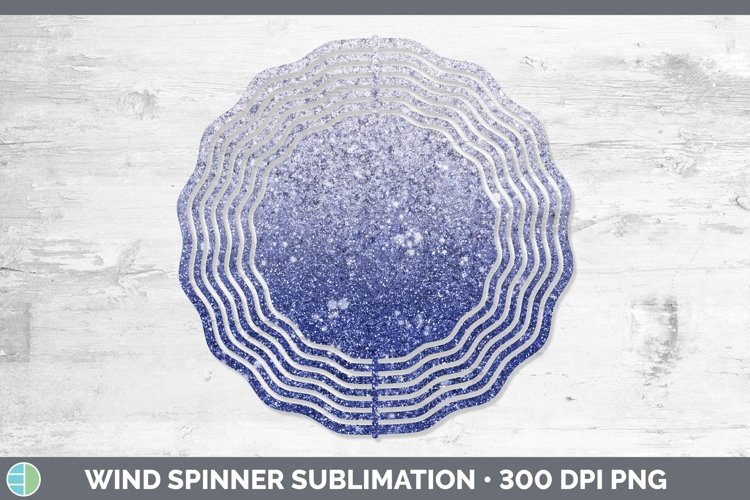 GorgeousGlitter Ombre Wind Spinner design.