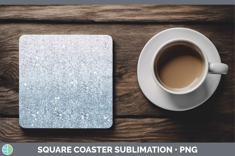 GorgeousGlitter Ombre Square Coaster design.