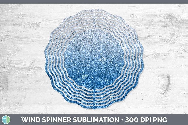 GorgeousGlitter Ombre Wind Spinner design.