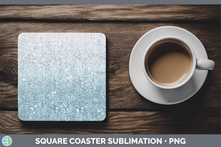 GorgeousGlitter Ombre Square Coaster design.