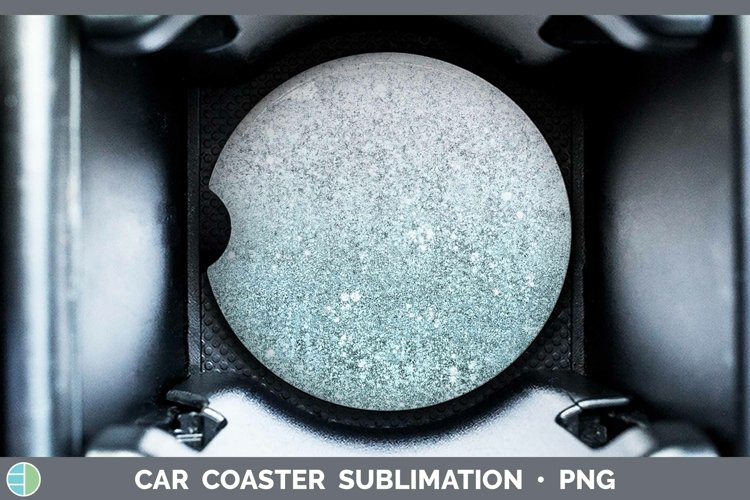 GorgeousGlitter Ombre Car Coaster design.