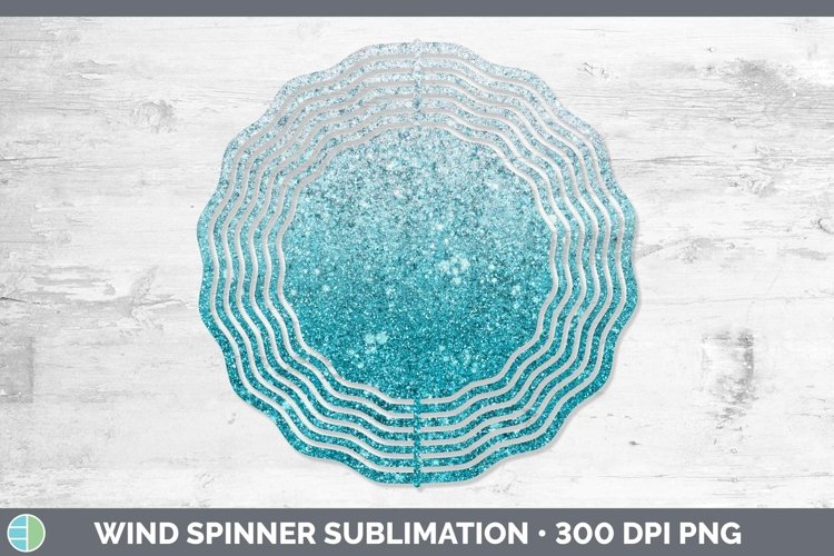 GorgeousGlitter Ombre Wind Spinner design.