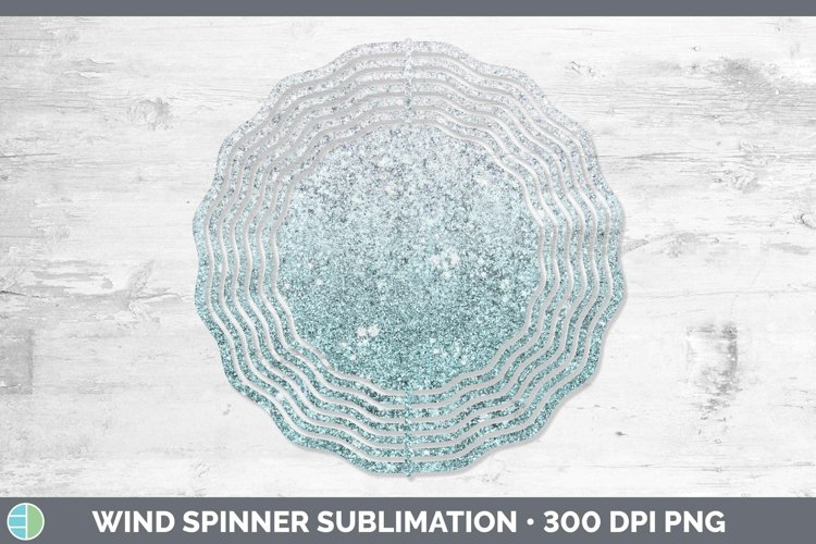 GorgeousGlitter Ombre Wind Spinner design.