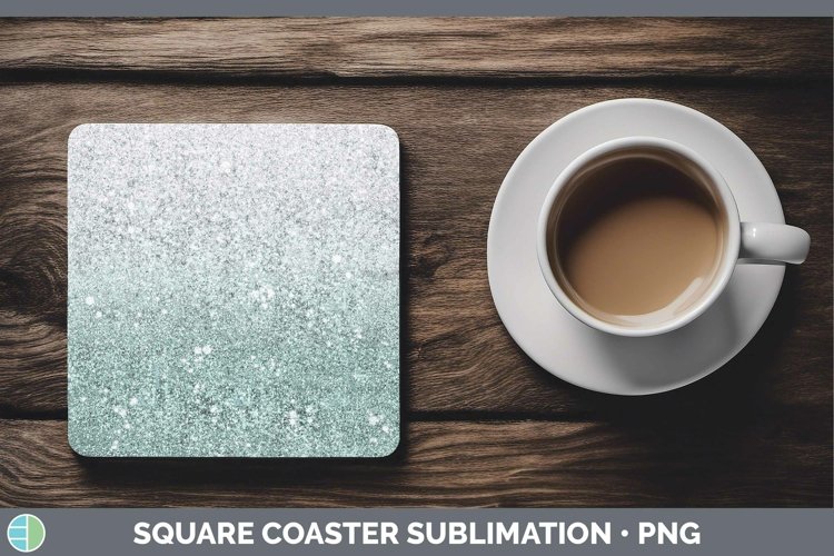 GorgeousGlitter Ombre Square Coaster design.