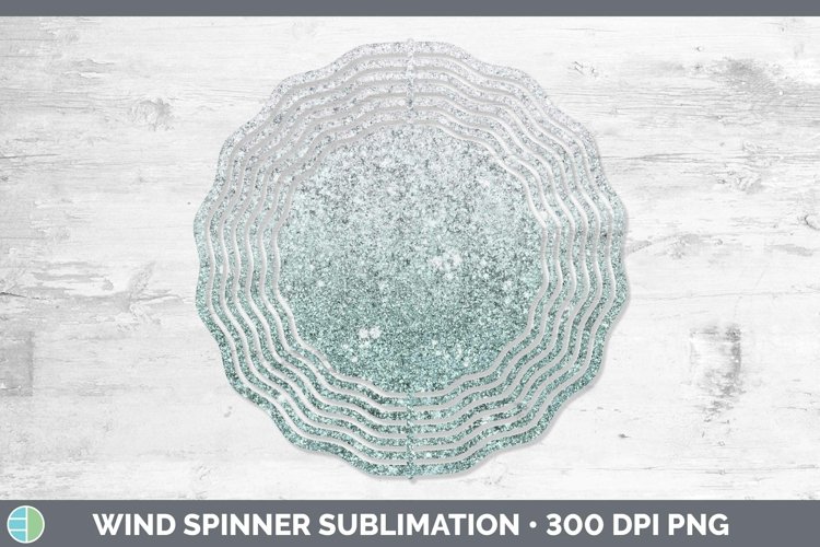 GorgeousGlitter Ombre Wind Spinner design.