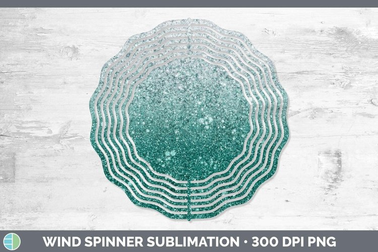 GorgeousGlitter Ombre Wind Spinner design.