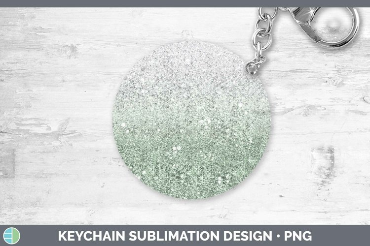 GorgeousGlitter Ombre Keychain design.