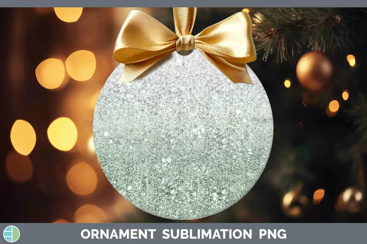Glitter Ombre - 11 Green Ornament Sublimation Bauble Designs