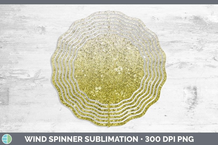 GorgeousGlitter Ombre Wind Spinner design.