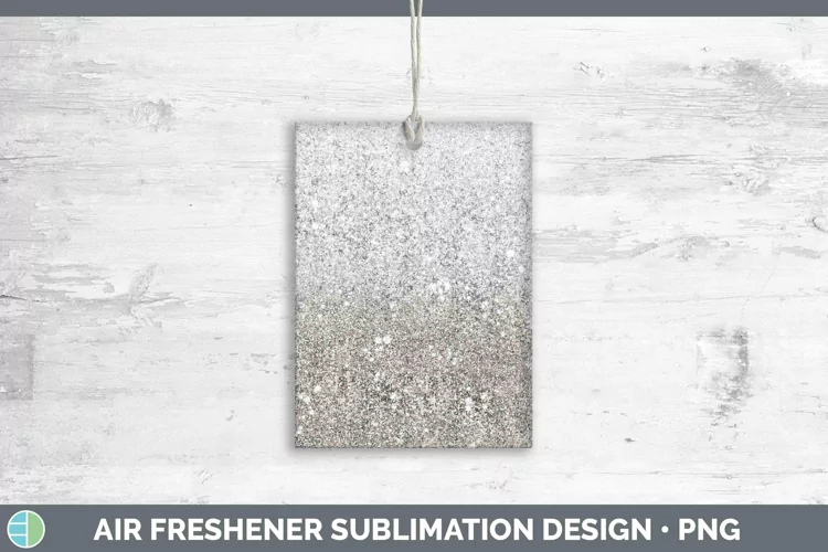 Glitter Ombre Brown Air Freshener Sublimation Car Freshener