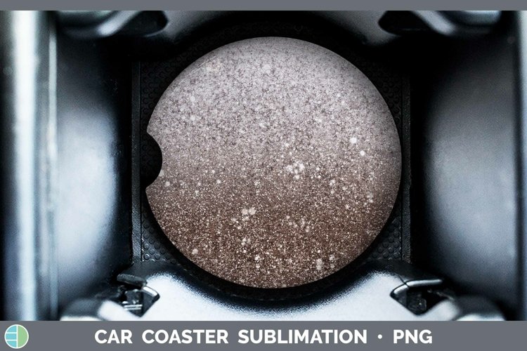 GorgeousGlitter Ombre Car Coaster design.
