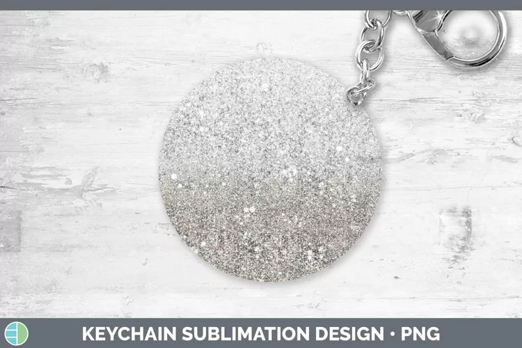 Glitter Ombre - 17 Brown Keychain Sublimation Keyring Design