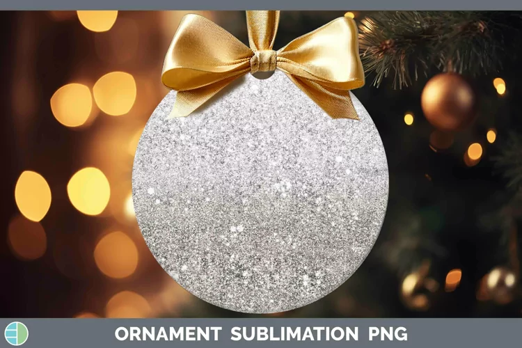 Glitter Ombre - 17 Brown Ornament Sublimation Bauble Designs