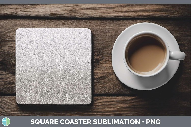 GorgeousGlitter Ombre Square Coaster design.