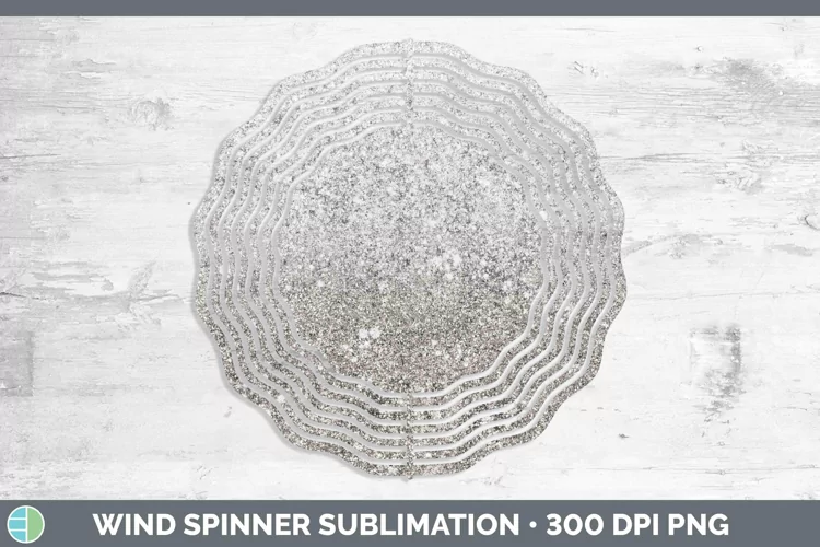 Glitter Ombre - 17 Brown Wind Spinner Sublimation Spinner De