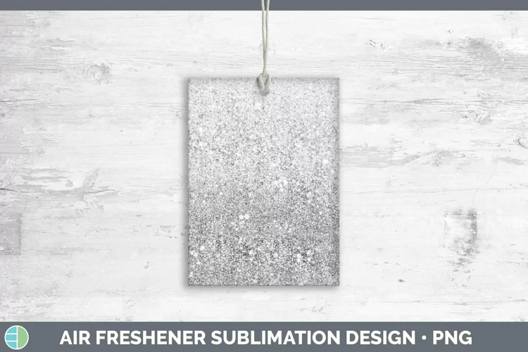 Glitter Ombre Black Air Freshener Sublimation Car Freshener