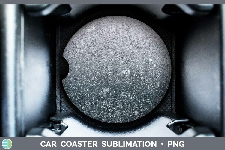 GorgeousGlitter Ombre Car Coaster design.
