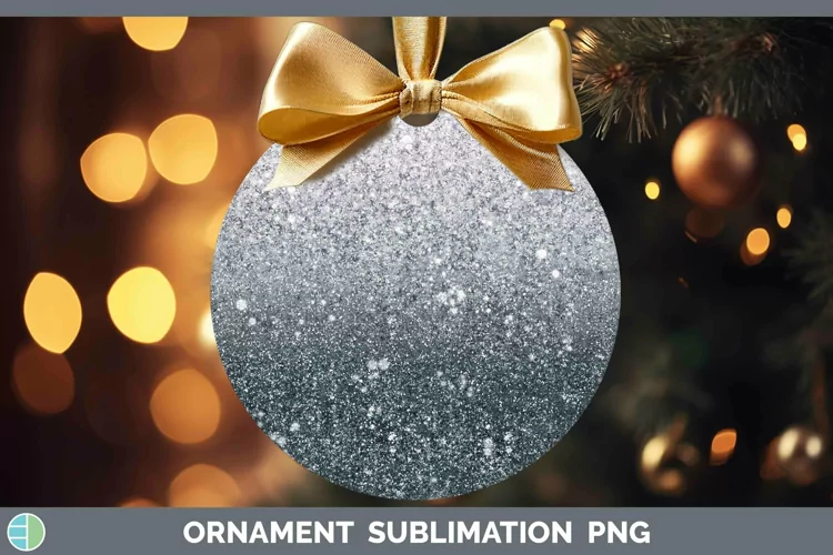 Glitter Ombre - 19 Slate Ornament Sublimation Bauble Designs