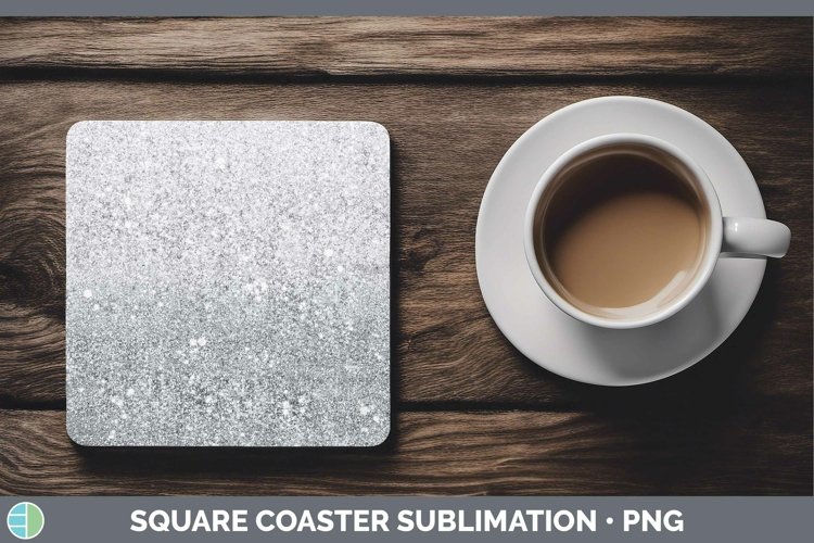GorgeousGlitter Ombre Square Coaster design.