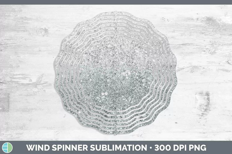 Glitter Ombre - 19 Slate Wind Spinner Sublimation Spinner De