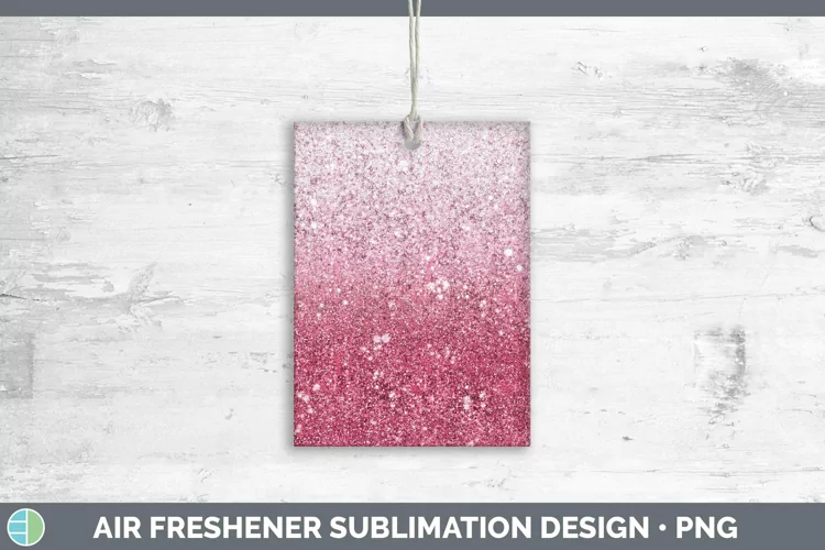 Glitter Ombre Pastel Air Freshener Sublimation Car Freshener