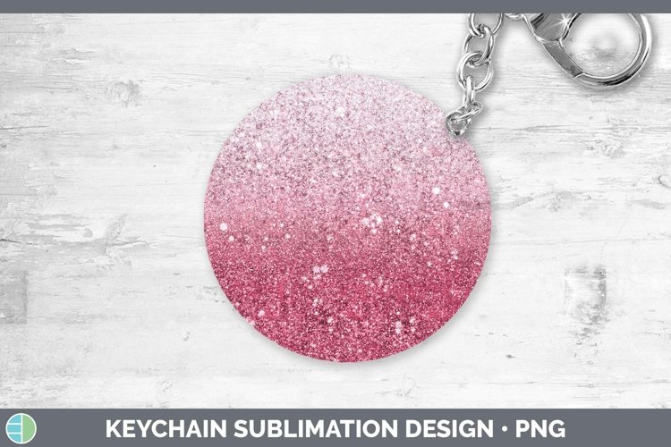GorgeousGlitter Ombre Keychain design.