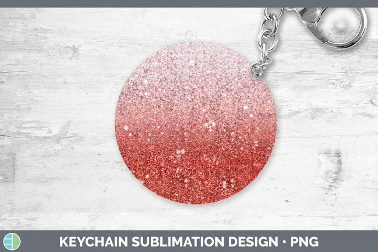 GorgeousGlitter Ombre Keychain design.