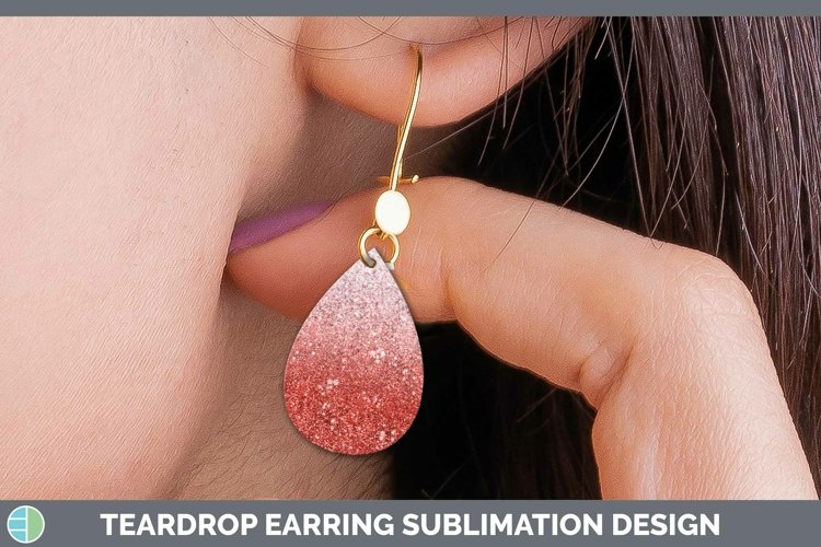 GorgeousGlitter Ombre Teardrop Earrings design.