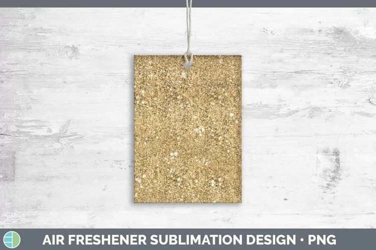 Glitter Orange Air Freshener Sublimation Car Freshener Desig