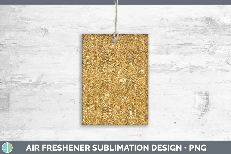 Glitter Orange Air Freshener Sublimation Car Freshener Desig