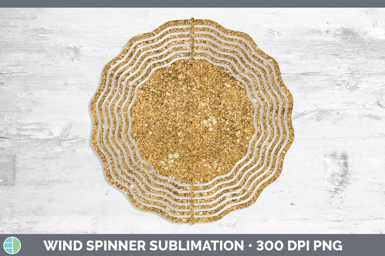 Glitter Orange Wind Spinner Sublimation Spinner Designs