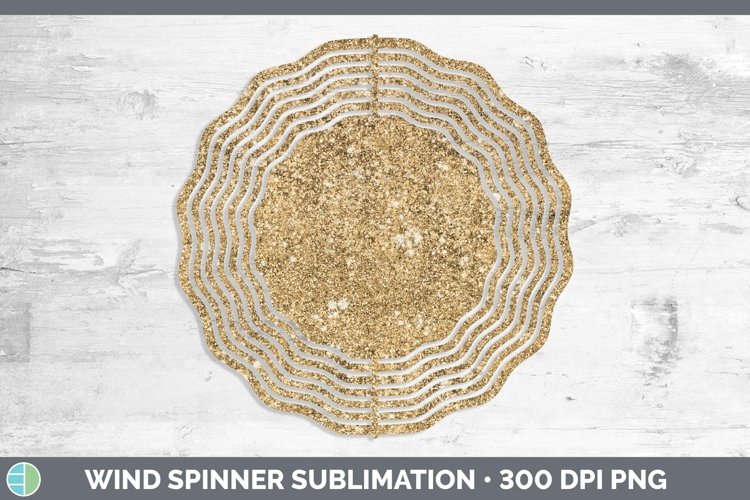 Glitter Orange Wind Spinner Sublimation Spinner Designs