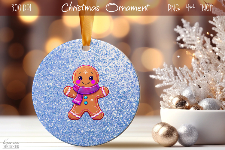 Christmas Iridescent Ornament|Neon Round Ornament