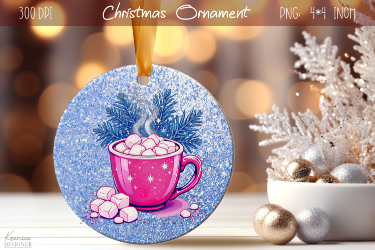 Christmas Iridescent Ornament|Neon Round Ornament