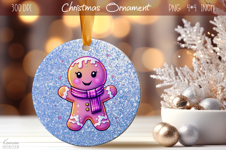 Christmas Iridescent Ornament|Neon Round Ornament