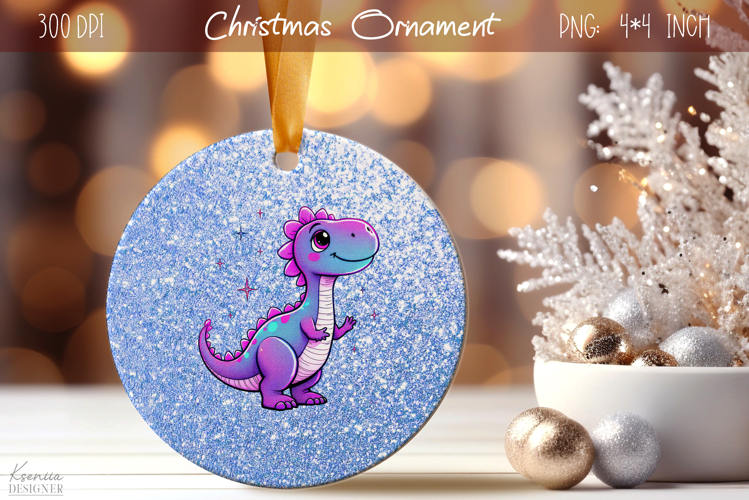 Christmas Iridescent Ornament|Neon Round Ornament