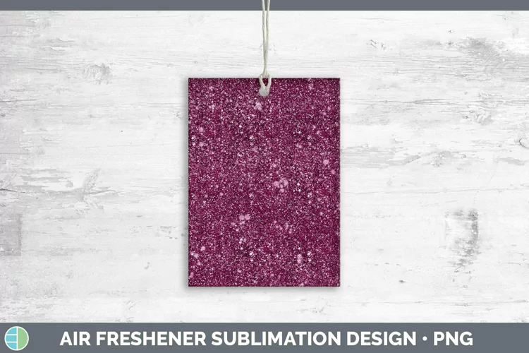 Glitter Pink Air Freshener Sublimation Car Freshener Designs