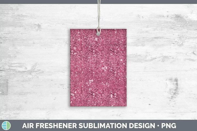 Glitter Pink Air Freshener Sublimation Car Freshener Designs