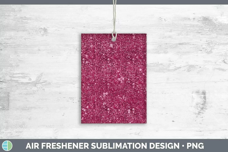 Glitter Pink Air Freshener Sublimation Car Freshener Designs