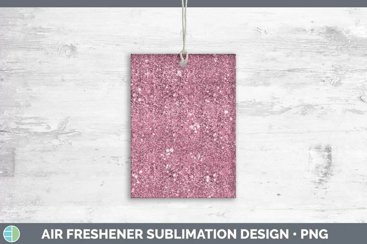 Glitter Pink Air Freshener Sublimation Car Freshener Designs