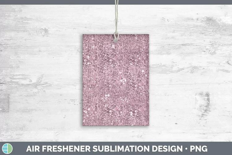 Glitter Pink Air Freshener Sublimation Car Freshener Designs