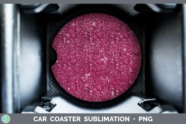 Glitter Pink Car Coaster Sublimation Coaster Designs