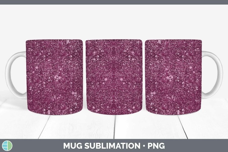 Glitter Pink Mug Wrap Sublimation Coffee Cup Designs