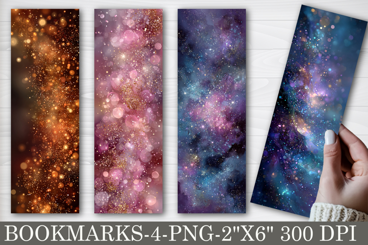 Glitter Printable Bookmarks