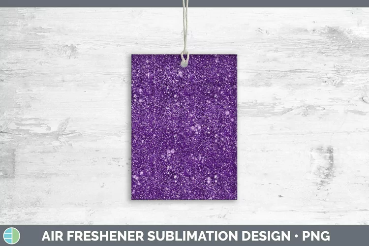 Glitter Purple Air Freshener Sublimation Car Freshener Desig