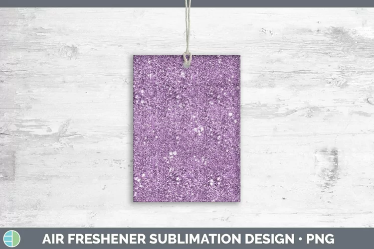 Glitter Purple Air Freshener Sublimation Car Freshener Desig