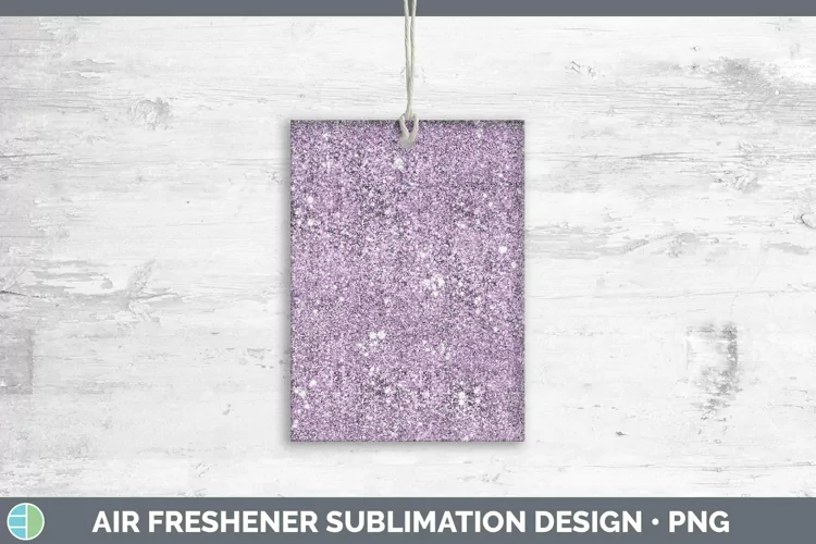 Glitter Purple Air Freshener Sublimation Car Freshener Desig