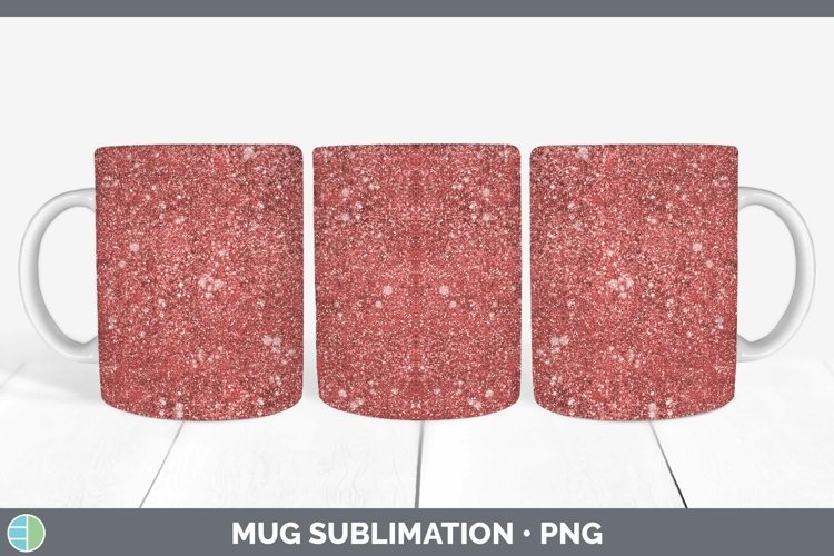Glitter Red Mug Wrap Sublimation Coffee Cup Designs