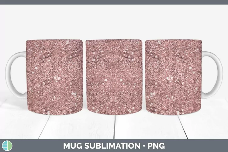 Glitter Red Mug Wrap Sublimation Coffee Cup Designs