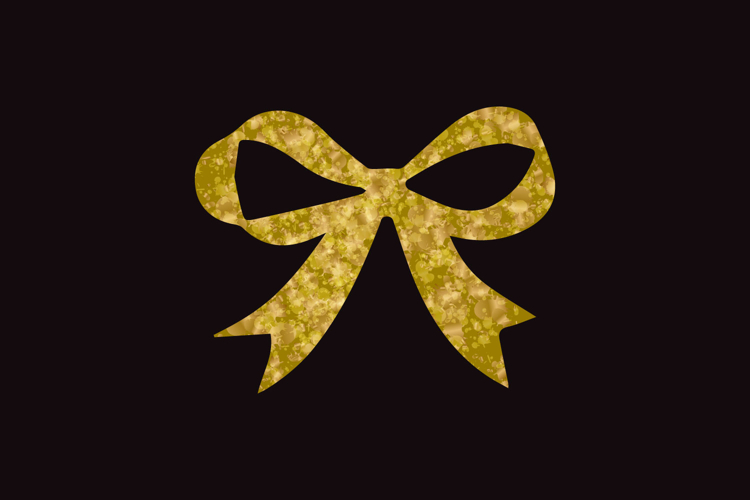 Glitter ribbon banner clipart ornament element vector